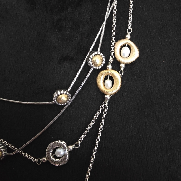 2 Brighton Dual-Tone Necklace with Gold and Silver Accents - Picture 6 of 6